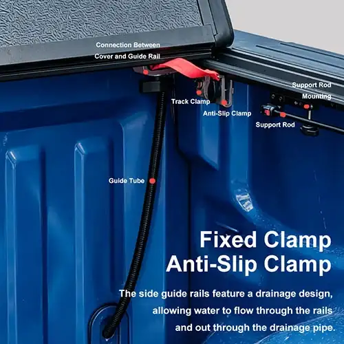 Low Profile Hard Quad-Fold Tonneau Cover for Honda Ridgeline